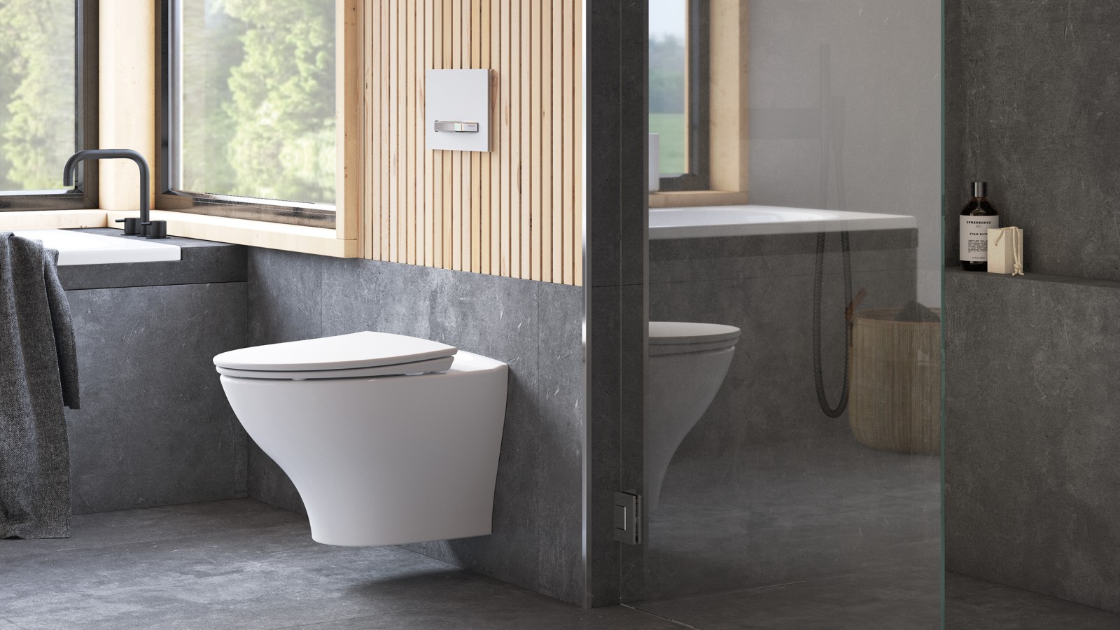 Porsgrunn bad wc og sanitær satt opp av VVS Rørleggern Tønsberg